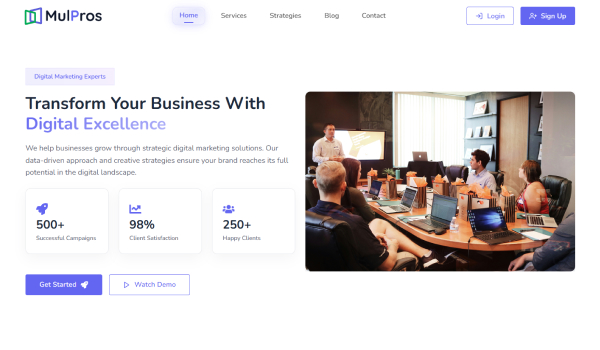 Agency Landing Page