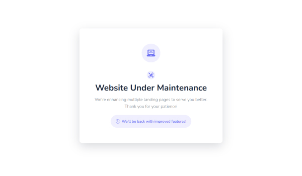 Under Maintenance