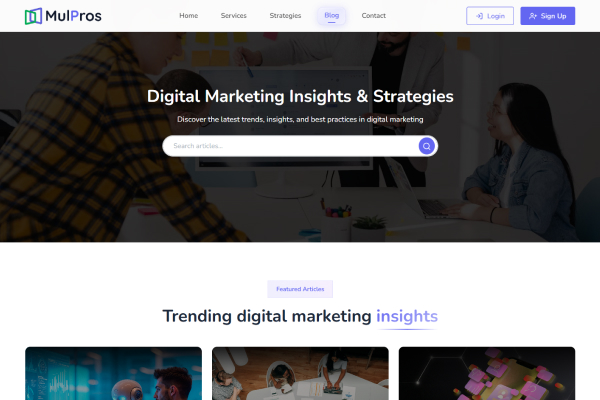 Agency Landing Page