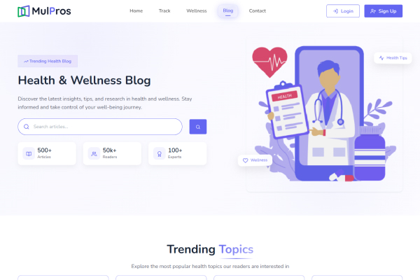 Healthcare Landing Page
